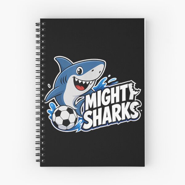 Item preview, Cute Mighty Sharks Soccer Mascot Shark Playing Football Water Splash Mascot designed and sold by DuneHaicna.