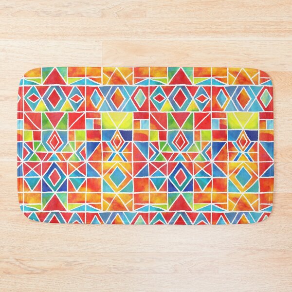 Item preview, Geometric seamless watercolor ornament texture pattern outline designed and sold by NataliRubchik.