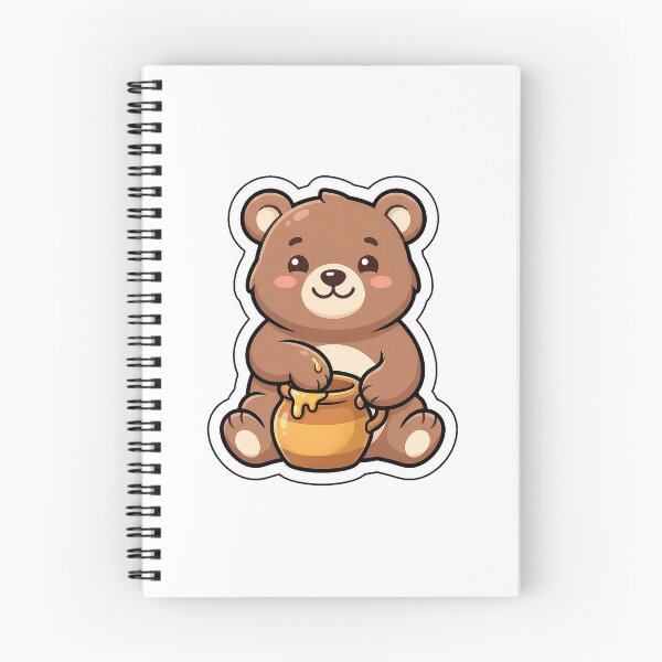 Item preview, Sweet Honey Pot Bear - Cute Winnie Style Animal Sticker designed and sold by SimpleP.