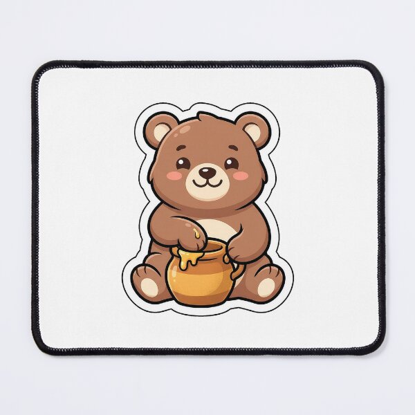 Item preview, Sweet Honey Pot Bear - Cute Winnie Style Animal Sticker designed and sold by SimpleP.