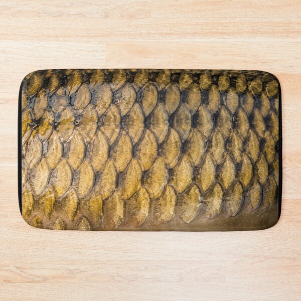 Item preview, Realistic Gold Carp Scales Pattern - Hardcore Angler Jigsaw Puzzle designed and sold by GeekAnglerStore.