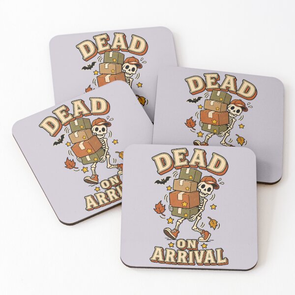 Item preview, Dead on Arrival Delivery Skeleton Halloween Shirt – Funny Parcel Skeleton designed and sold by  MAD's Recreation Studio.