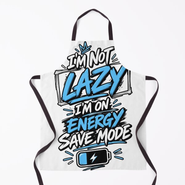 Item preview, THREADVYN – I'm Not Lazy I'm On Energy Save Mode Funny Battery designed and sold by ThreadVyn.