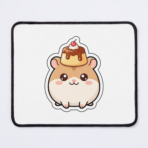 Item preview, Caramel Pudding Hamster - Sweet Dessert Animal Sticker designed and sold by SimpleP.