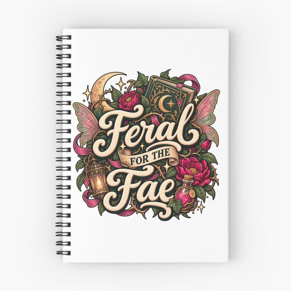 Artikelvorschau, Feral for the Fae - Romantasy, Booktok entworfen und verkauft von Chaotically Cutee.