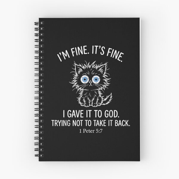Item preview, Im Fine Its Fine I Gave It To God Black Cat designed and sold by DienesAngele.