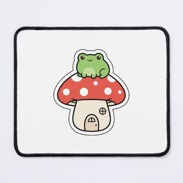 Item preview, Toadstool Mushroom House Frog - Cottagecore Cute Sticker designed and sold by SimpleP.