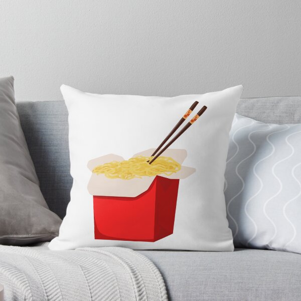 Item preview, Plain Asian Noodles in Paper Takeout Box with Floral Chopsticks – Cutout designed and sold by EmeraldeaArt.