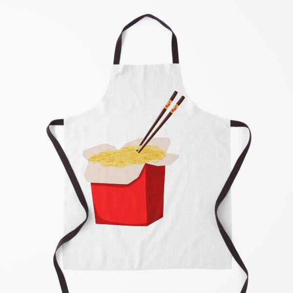 Item preview, Plain Asian Noodles in Paper Takeout Box with Floral Chopsticks – Cutout designed and sold by EmeraldeaArt.