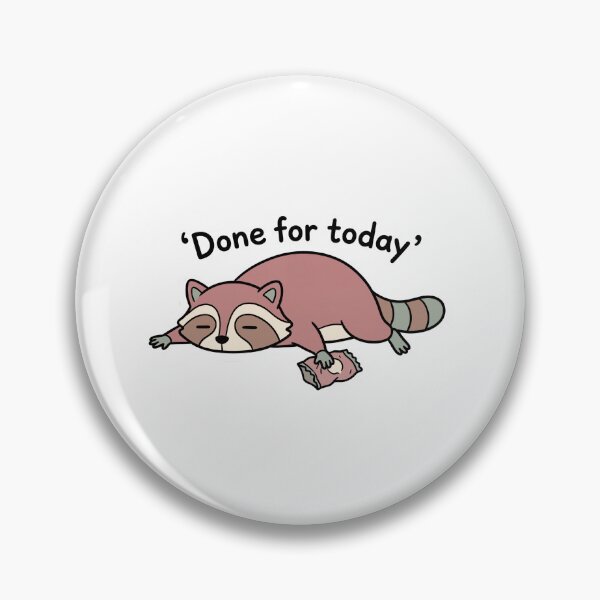Item preview, Tired Raccoon Sprawled Out Mood Sticker designed and sold by CozyCore101.