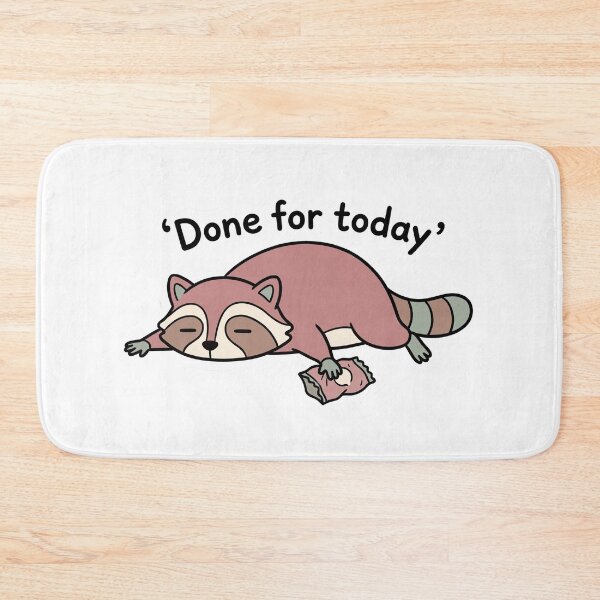 Item preview, Tired Raccoon Sprawled Out Mood Sticker designed and sold by CozyCore101.