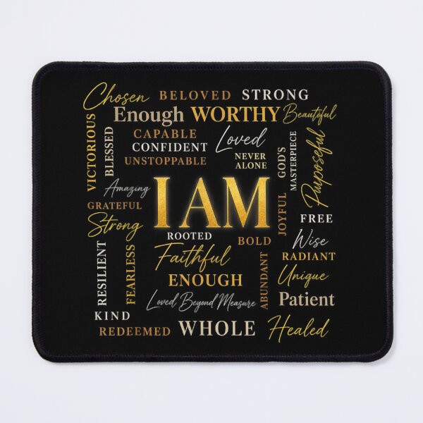 Item preview, I Am Chosen Beloved Strong Worthy Christian Positive Daily Affirmation designed and sold by DienesAngele.