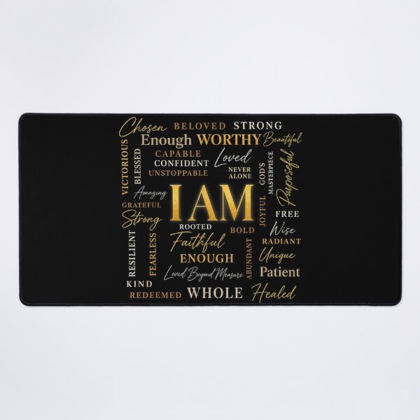 Item preview, I Am Chosen Beloved Strong Worthy Christian Positive Daily Affirmation designed and sold by DienesAngele.
