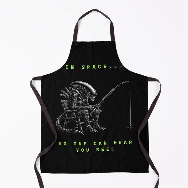 Item preview, In Space No One Can Hear You Reel - Funny Alien Fishing designed and sold by GeekAnglerStore.