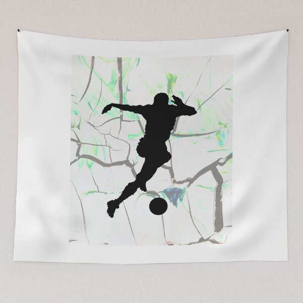Item preview, Urban Soccer Player Art – Minimalist Football Sports Design designed and sold by PetruArtDesigns.