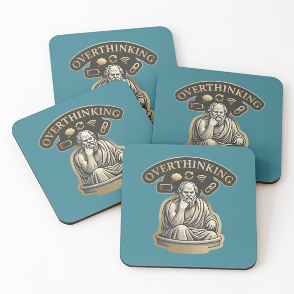 Item preview, Overthinking Socrates-Modern Philosophical Humor designed and sold by Northern Glow Art.