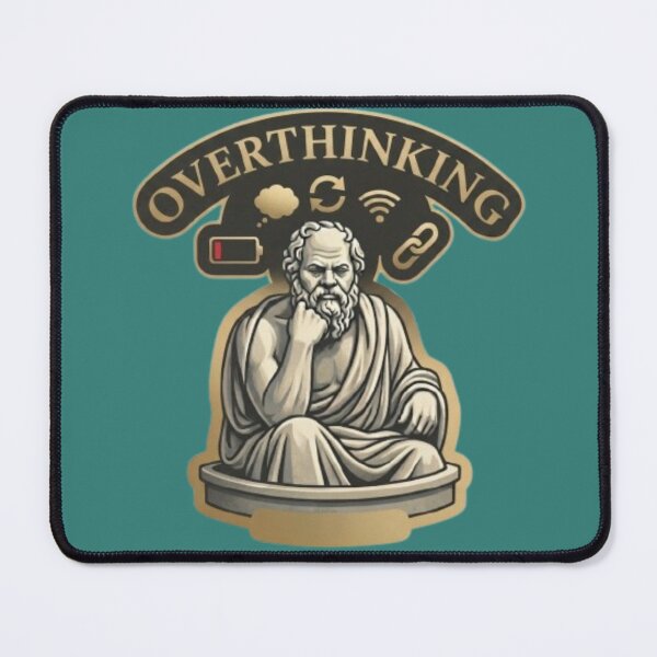Item preview, Overthinking Socrates-Modern Philosophical Humor designed and sold by Northern Glow Art.