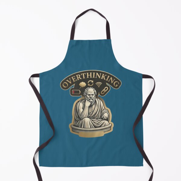 Item preview, Overthinking Socrates-Modern Philosophical Humor designed and sold by Northern Glow Art.