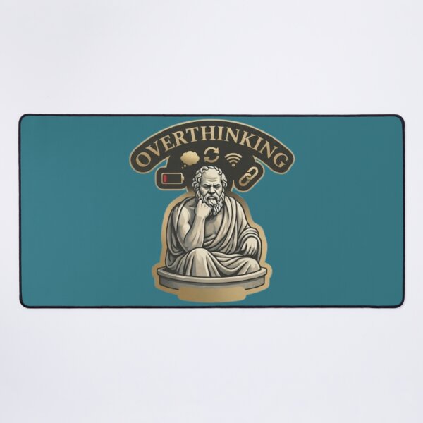 Item preview, Overthinking Socrates-Modern Philosophical Humor designed and sold by Northern Glow Art.