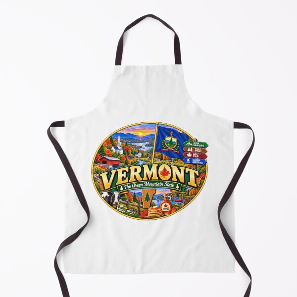 Item preview, Vermont Green Mountain State Vintage Travel Design designed and sold by Awarrie.