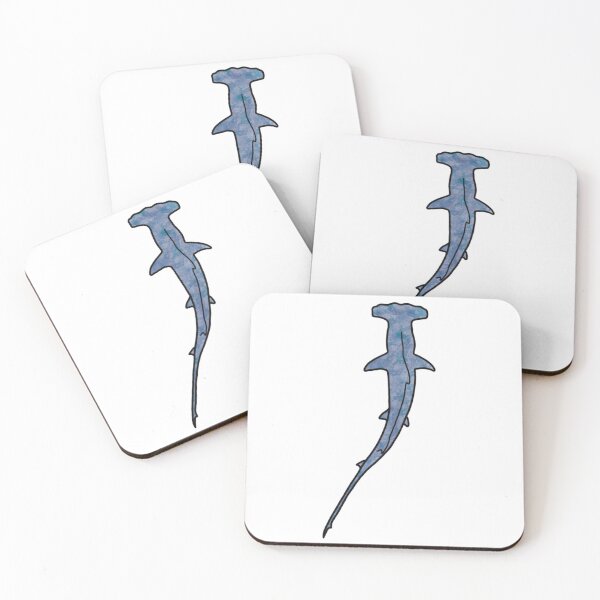 Item preview, Watercolour Scalloped Hammerhead Shark designed and sold by MakoByErin.