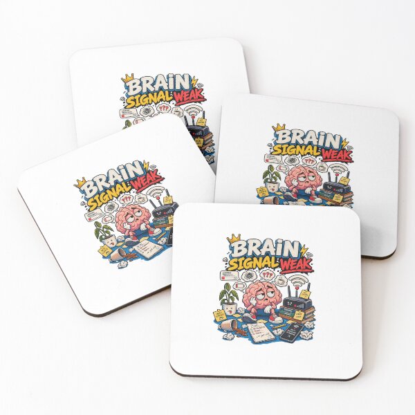 Item preview, Brain Signal Weak – WiFi Disconnected Overthinking Meme designed and sold by NarpLTD.