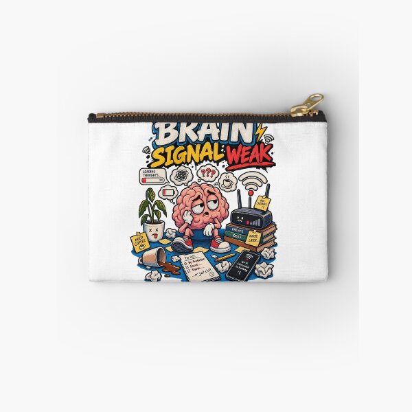Item preview, Brain Signal Weak – WiFi Disconnected Overthinking Meme designed and sold by NarpLTD.