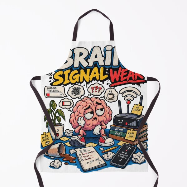 Item preview, Brain Signal Weak – WiFi Disconnected Overthinking Meme designed and sold by NarpLTD.