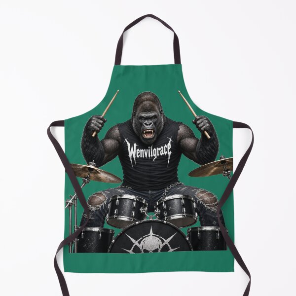 Item preview, Copy of Heavy Metal Gorilla Drummer Gift designed and sold by Wenvilgrace.