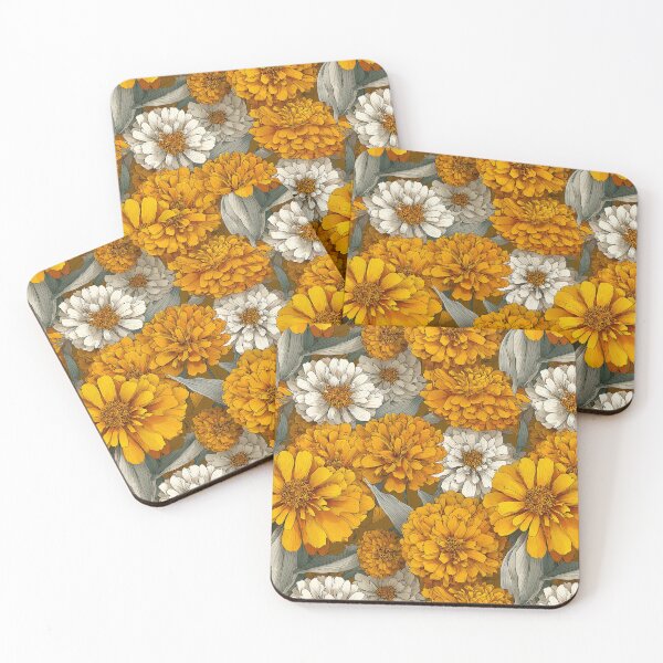 Item preview, Graceful Zinnia Flower  - Botanical Garden Pattern - Mother'S Day Gifts designed and sold by RoyalStarsPatts.