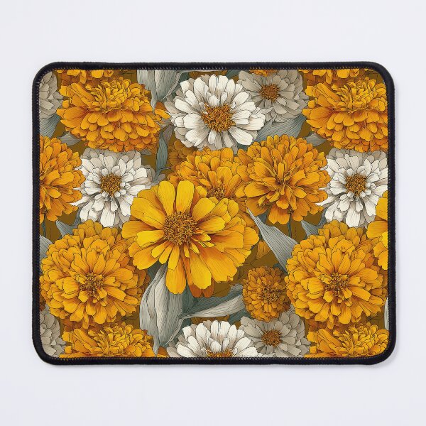 Item preview, Graceful Zinnia Flower  - Botanical Garden Pattern - Mother'S Day Gifts designed and sold by RoyalStarsPatts.