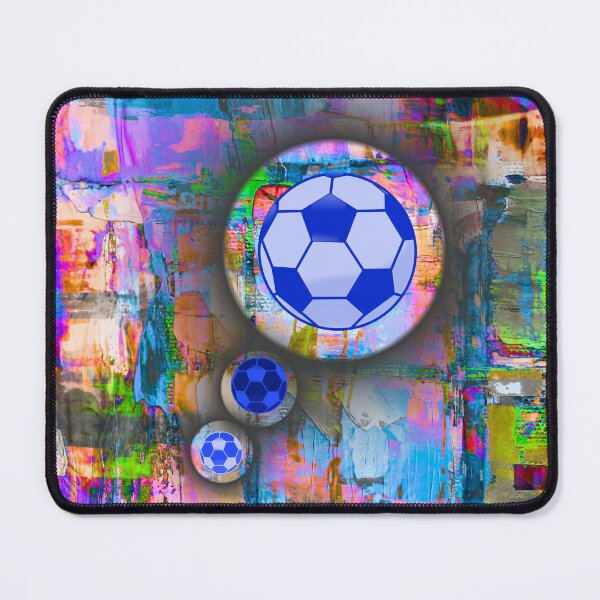 Item preview, Abstract Soccer Ball Art – Colorful Modern Sports Artwork designed and sold by PetruArtDesigns.