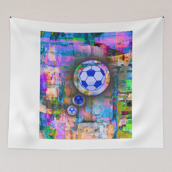 Item preview, Abstract Soccer Ball Art – Colorful Modern Sports Artwork designed and sold by PetruArtDesigns.