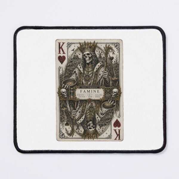 Item preview, Famine – King of Hearts | Four Horsemen of the Apocalypse Gothic Playing Card designed and sold by Kromia.