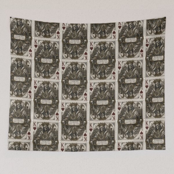 Item preview, Famine – King of Hearts | Four Horsemen of the Apocalypse Gothic Playing Card designed and sold by Kromia.