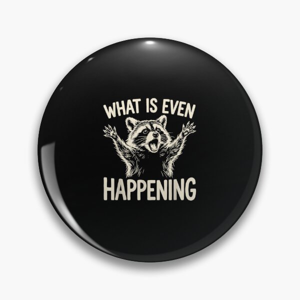 Item preview, What Is Even Happening Funny Confused Raccoon Vintage Retro Distressed Graphic designed and sold by WilliaMaler.