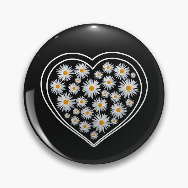 Item preview, Daisy Heart Floral Love Romance Shapes Mania designed and sold by Shapes-Mania.