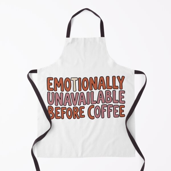 Item preview, Emotionally Unavailable Before Coffee Sticker designed and sold by CozyCore101.
