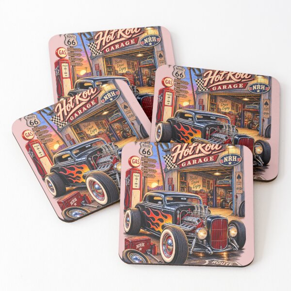 Item preview, NRH Hot Rod Garage Vintage Hot Rod Custom Car Garage Sign designed and sold by Normandy Road Heritage.