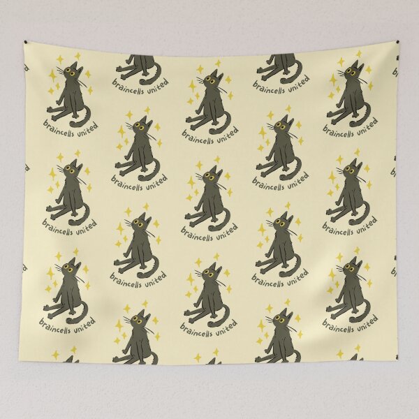 Item preview, Braincells United Gray Cat designed and sold by DanuskaArt.