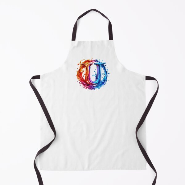 Item preview, AquaFlare Chromaflow Letter U designed and sold by BlissBlvdShop.