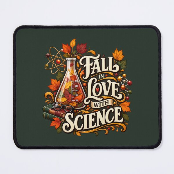 Item preview, Fall in Love With Science – Autumn STEM Teacher Design designed and sold by astersgraphics.