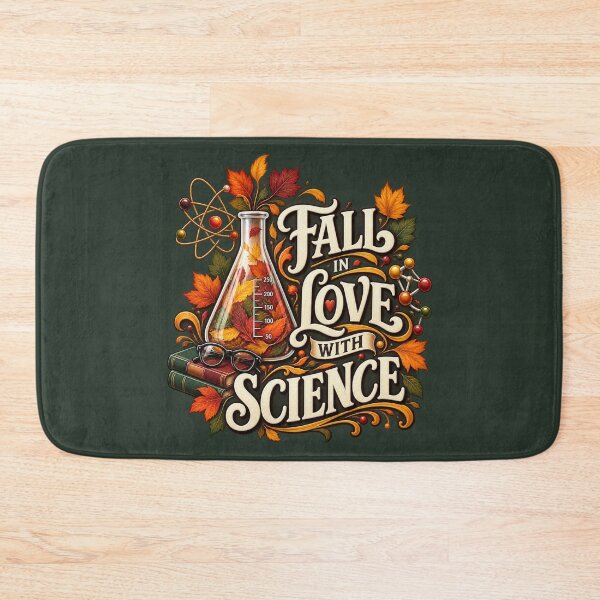Item preview, Fall in Love With Science – Autumn STEM Teacher Design designed and sold by astersgraphics.