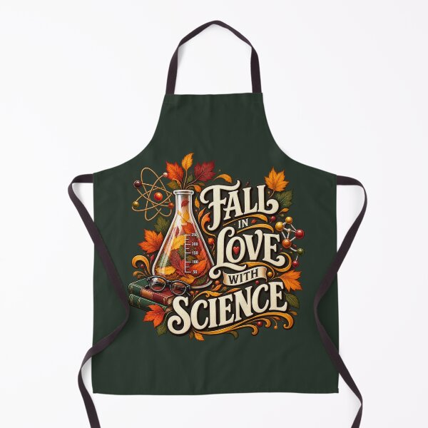Item preview, Fall in Love With Science – Autumn STEM Teacher Design designed and sold by astersgraphics.