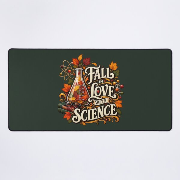 Item preview, Fall in Love With Science – Autumn STEM Teacher Design designed and sold by astersgraphics.