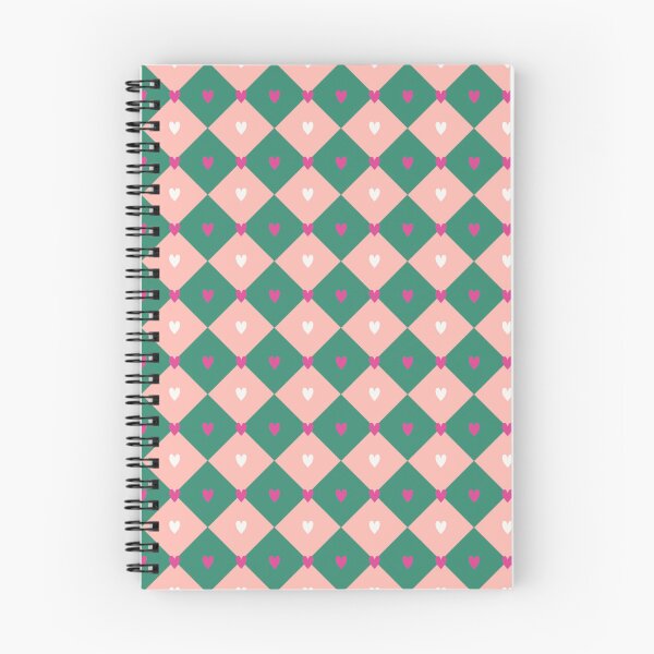 Item preview, Sweet Heart Argyle Pattern Emerald Pink Diamond designed and sold by Angie-Atelier.