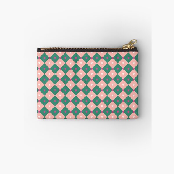 Item preview, Sweet Heart Argyle Pattern Emerald Pink Diamond designed and sold by Angie-Atelier.
