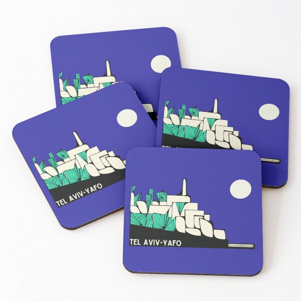 Item preview, Postcard from Yafo  The Oldest Port Blue Night designed and sold by French Papyrus Studio.