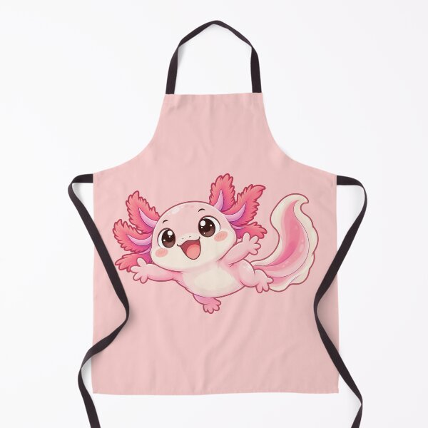 Item preview, Cute Pink Axolotl with Happy Playful Expression designed and sold by zan-mf.