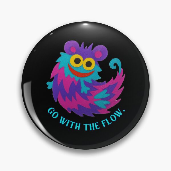 Item preview, Go With the Flow - Colorful Quirky Creature designed and sold by PatykArt.